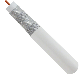 Vertical Cable | Cable RG6 Quad Shield 1000&#39; Pull Box Whi