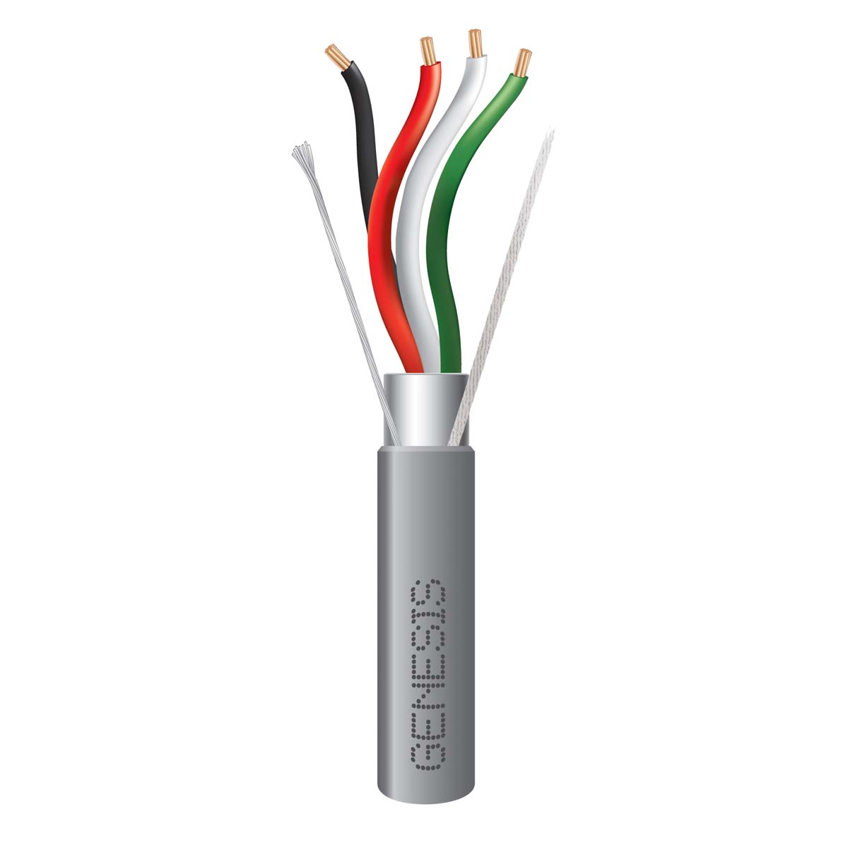 GENESIS CABLE | Cable 18/4 STR
OAS 1000&#39; PB Gray Riser Rated