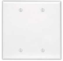MULBERRY | FACEPLATE BLANK 2G SMOOTH WHITE METAL