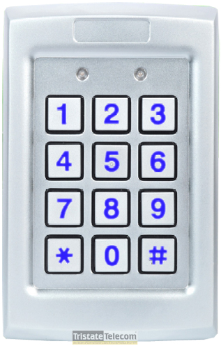 ROSSLARE | Keypad Outdr Metal
Backlit Anti-VandaL comes with
removable terminal blocks