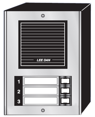 LEEDAN | Door Panel 3 Button
Auminum Surface Moun
