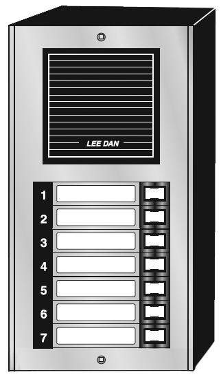 LEEDAN | Door Panel 7 Button
Auminum Surface Moun