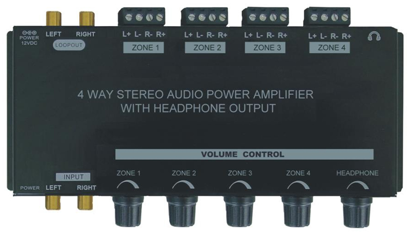LIONBEAM | Stereo Amplifier 1-Source 4-Zone