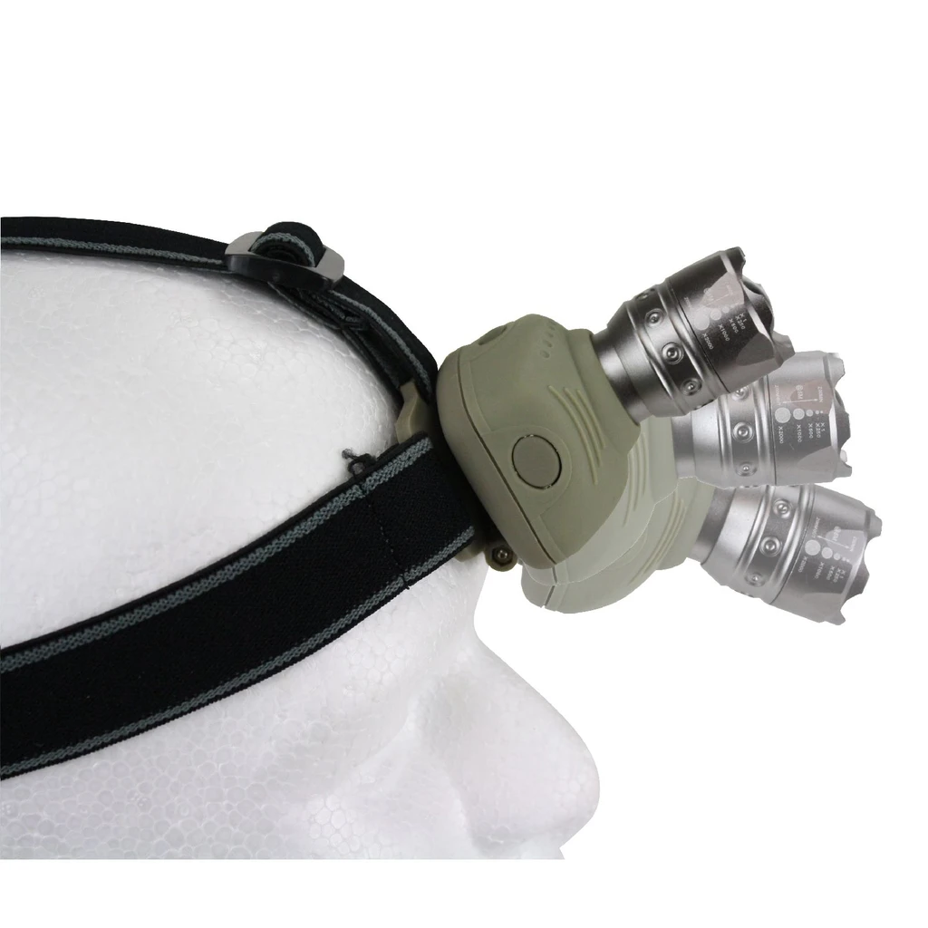 Prime Wire &amp; CAble | LED Head Lamp w/Spot, Flood &amp; Strobe
