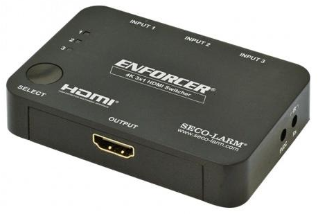 Seco Larm | HDMI Switch 3X1
W/Remote &amp; IR Control 4K