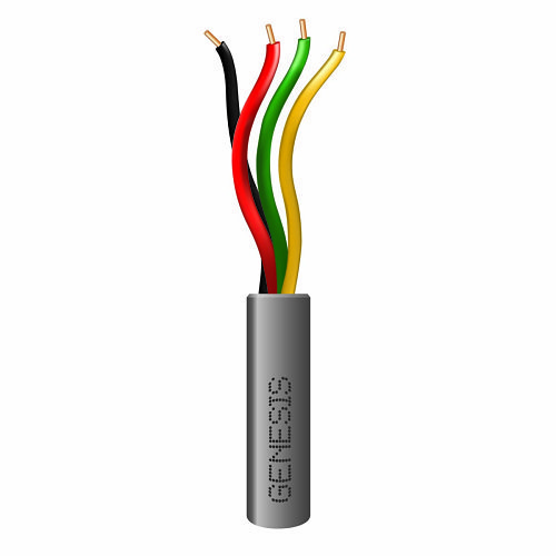 GENESIS CABLE | Cable 22/4 SOL
500&#39; Gray CP CMR