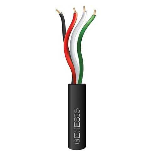 GENESIS CABLE | Cable 22/4 SOL
500&#39; Black CP