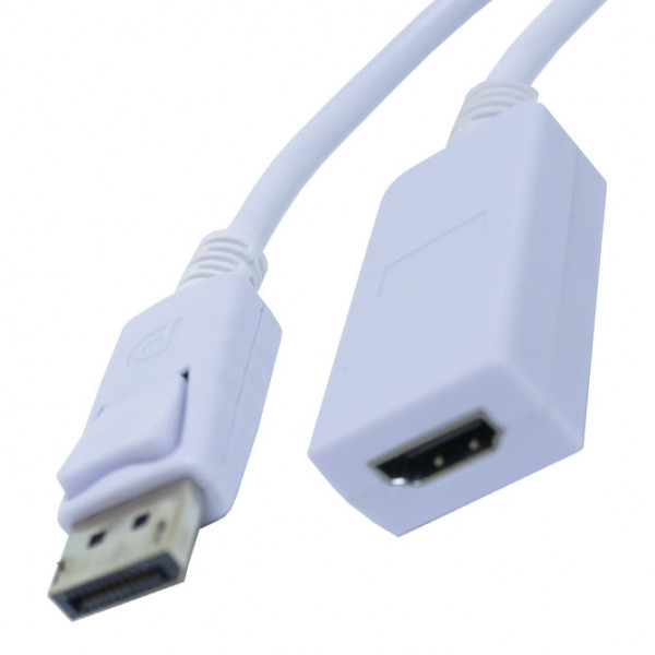 CALRAD | HDMI Jack to Locking
DisplayPort Plug Adapter,
Resolutions up to 1080P,
(Active) 8&quot;