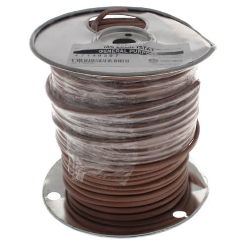 GENESIS CABLE | Cable 18/6 SOL
THERM 1000&#39; 250ft x4 Reels
Brown