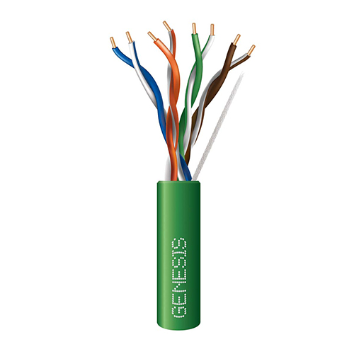 GENESIS CABLE | Cable Cat 6 4PR 1000&#39; PVC GREEN (No X) PB