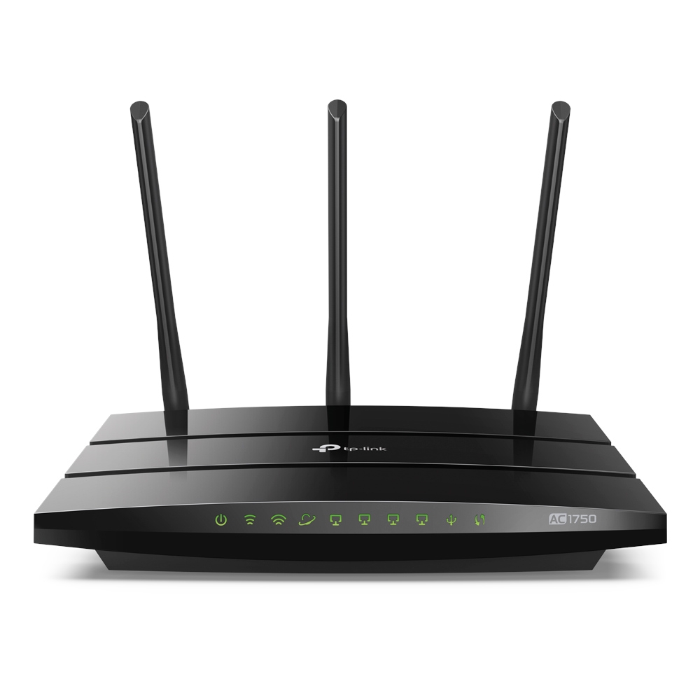 TP-LINK | AC1750 Dual-Band
WiFi Router 450 Mbps 2.4GHz,
1300 Mbps 5 GHz