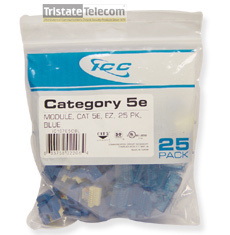 ICC | INSERT CAT 5e BLUE 25 Pack