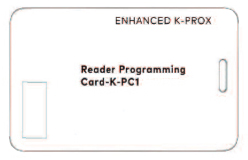 K-PROX3 PROGRAMMING CARD 1 Pack