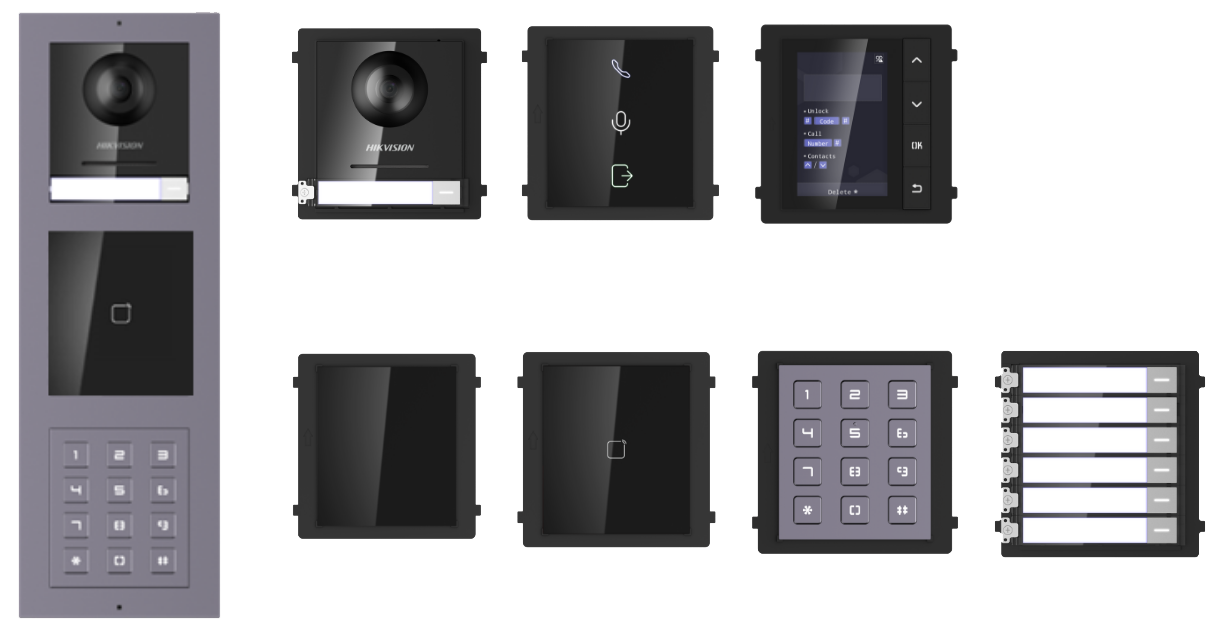 Hikvision DS-KD Series Modular IP Video Door Intercom System