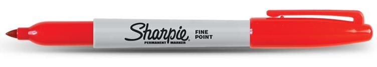Marker Permanent Fine Point Red