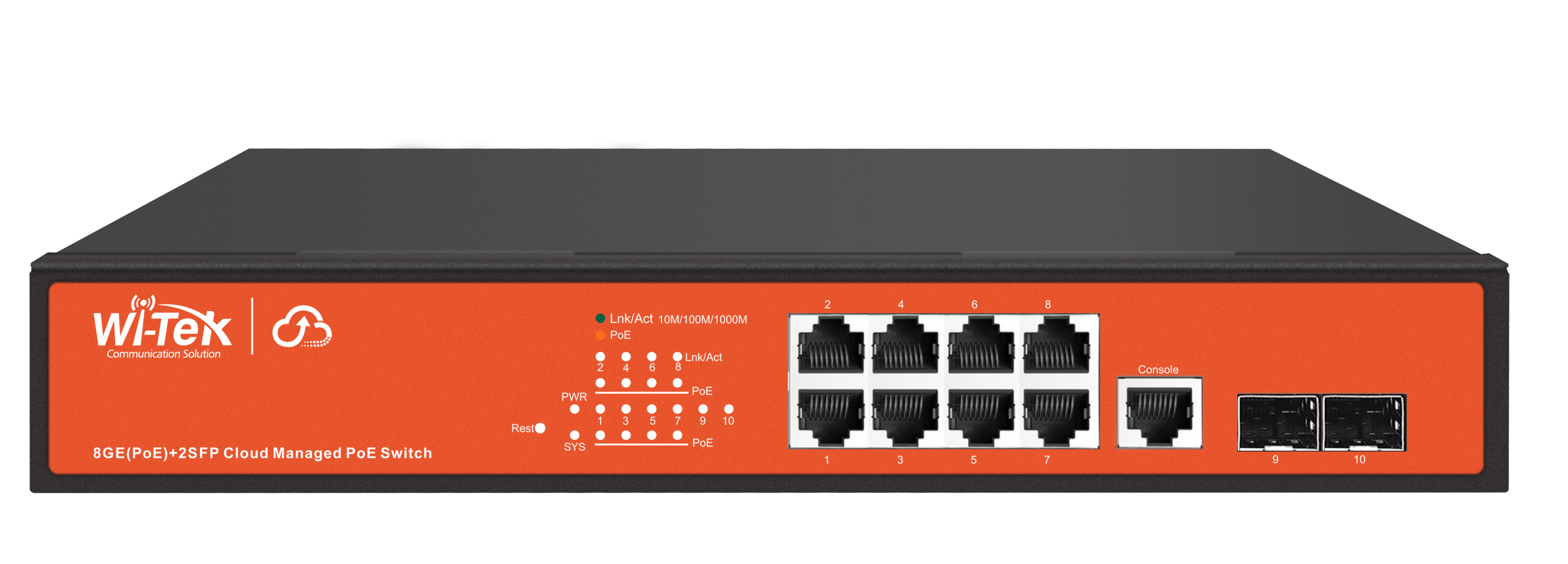 Wi-Tek | Switch 8 Ports Poe
Gigabit 2 SFP L2 Managed With
Cloud Control