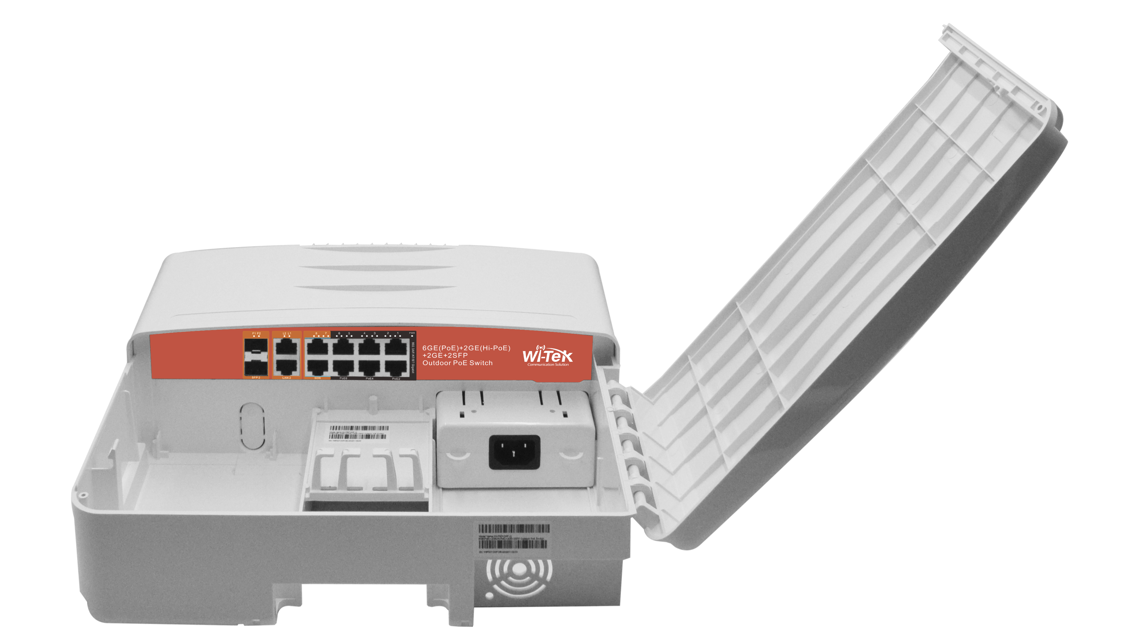 Wi-Tek | Switch 8 Ports PoE
Gigabit 2 SFP In Outdoor
Enclosure