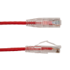 Vertical Cable | Patch Cord CAT 6A Slim Boot 3&#39; RED