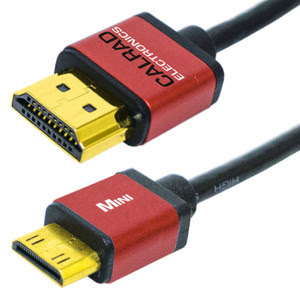 CALRAD | Patch Cord Mini HDMI-C to Hdmi 6&#39; Ultra Slim