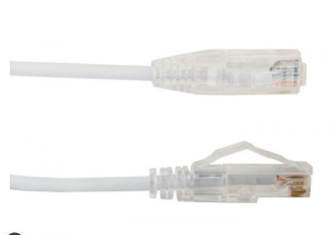 Vertical Cable | Patch Cord CAT 6A Slim Boot 0.5&#39; White